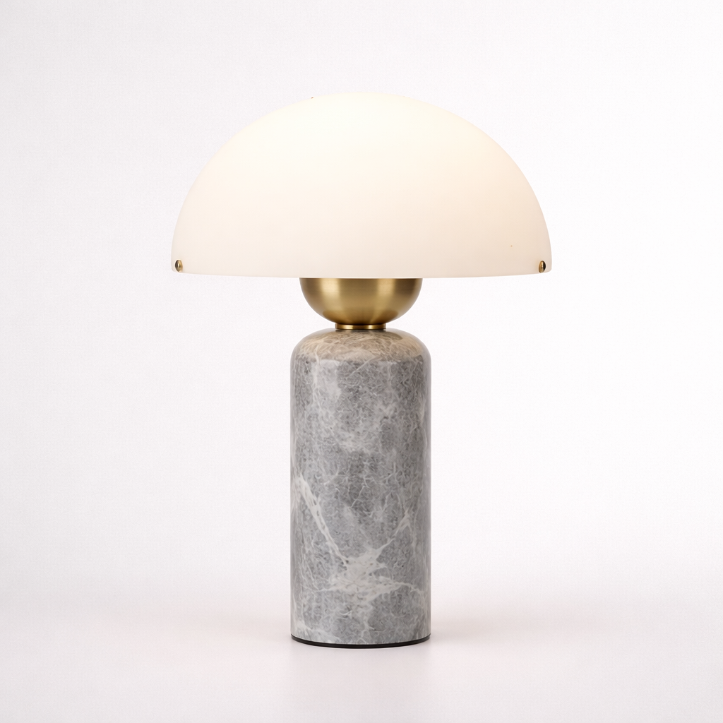 Vicenza Postmodern Luxury Marble & Glass Table Lamp