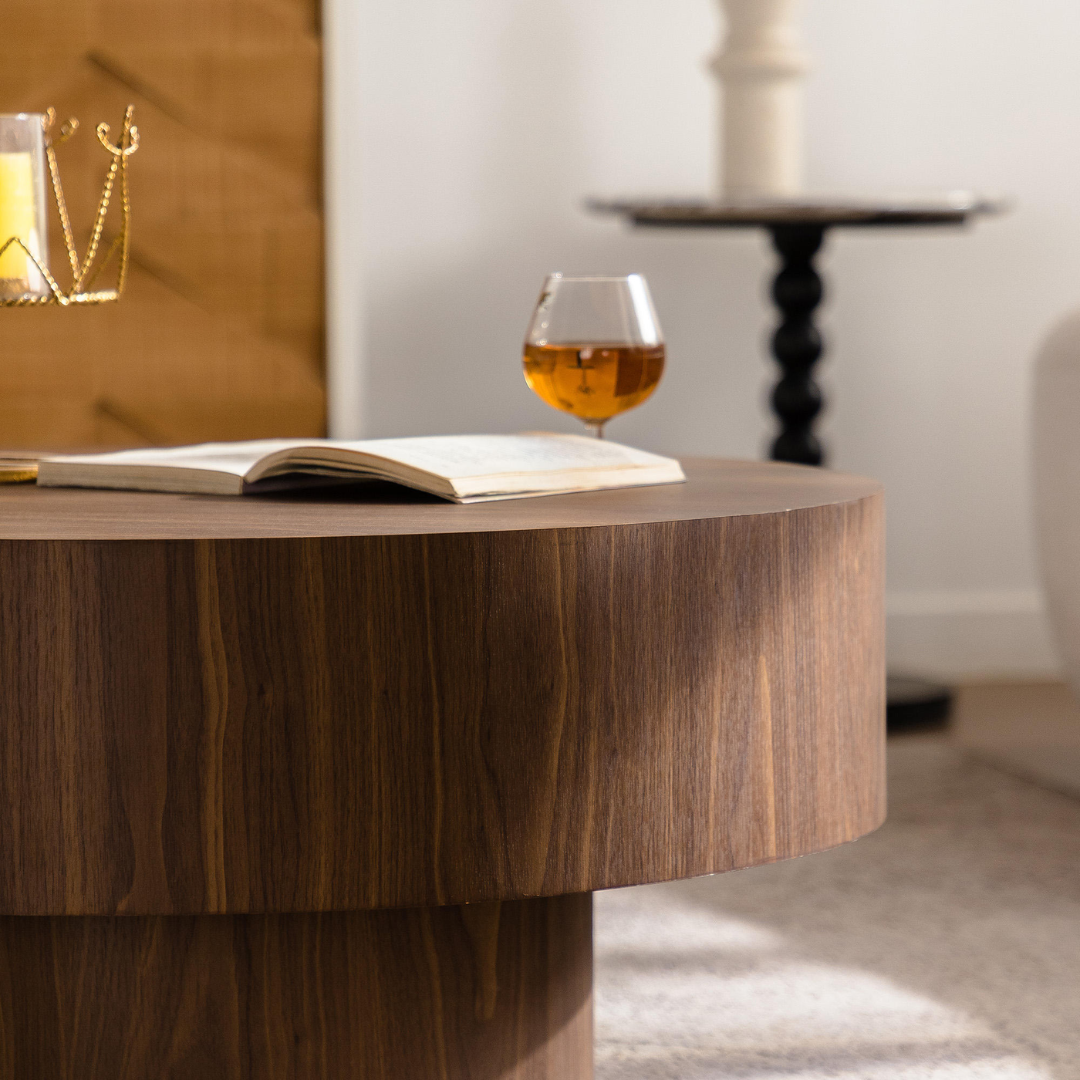 Vienna Round Walnut Coffee Table