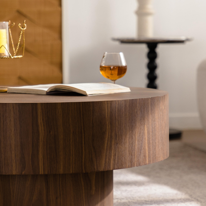 Vienna Round Walnut Coffee Table