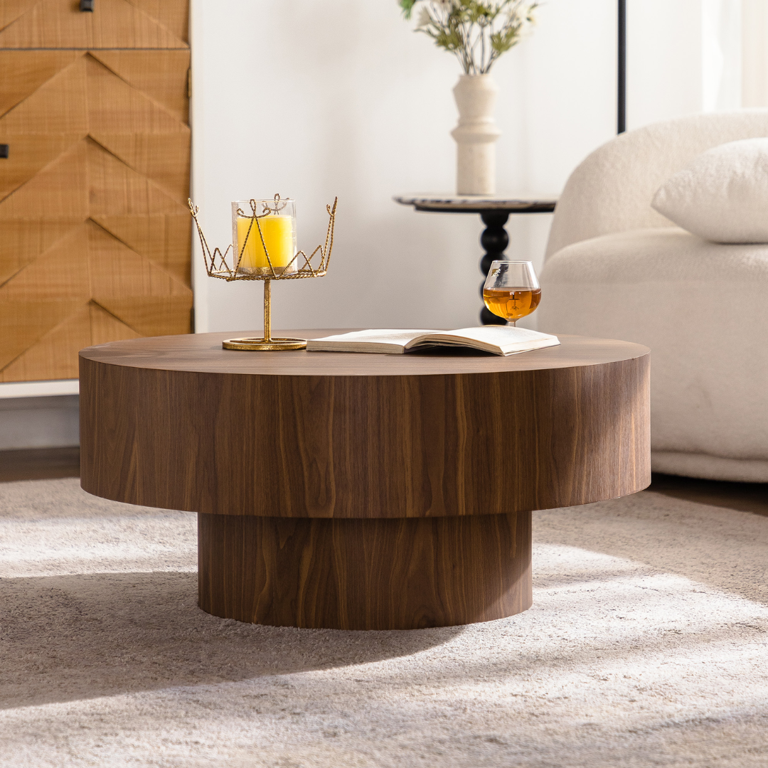 Vienna Round Walnut Coffee Table