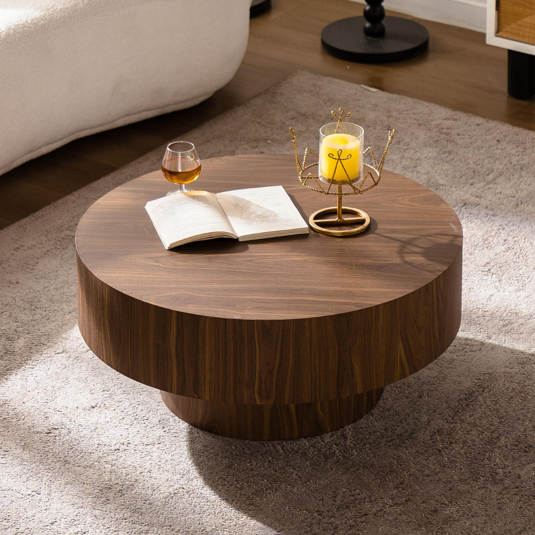 Vienna Round Walnut Coffee Table