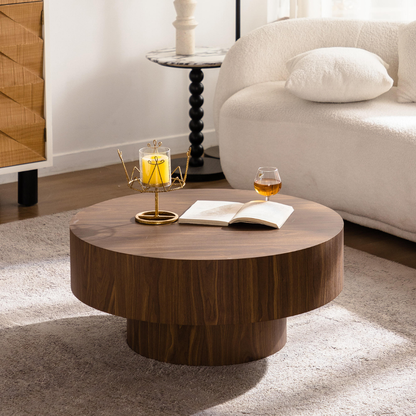 Vienna Round Walnut Coffee Table