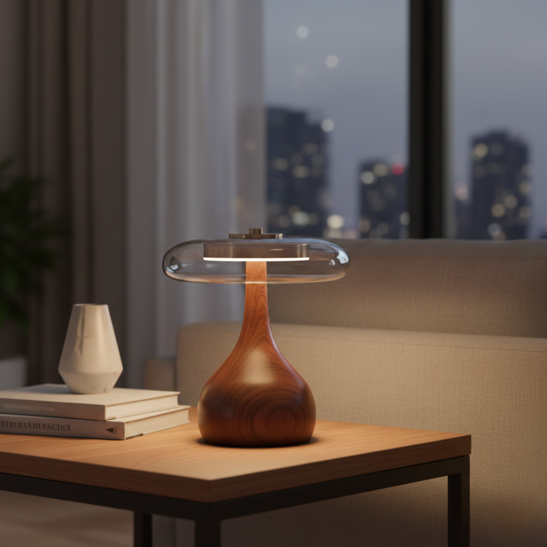 Vintage French Bedside Table Lamp