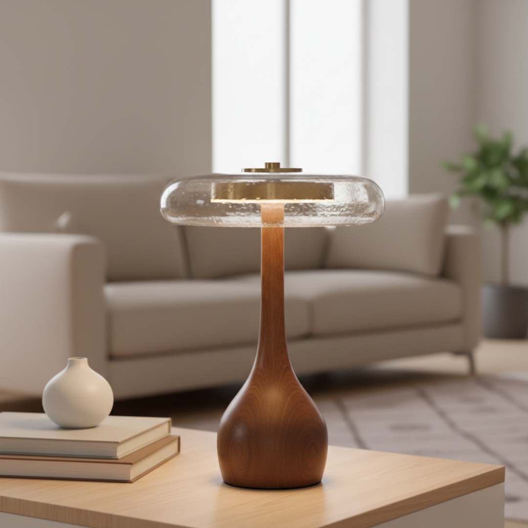 Vintage French Bedside Table Lamp