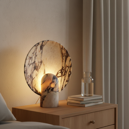 Viola Irregular Marble Table Lamp