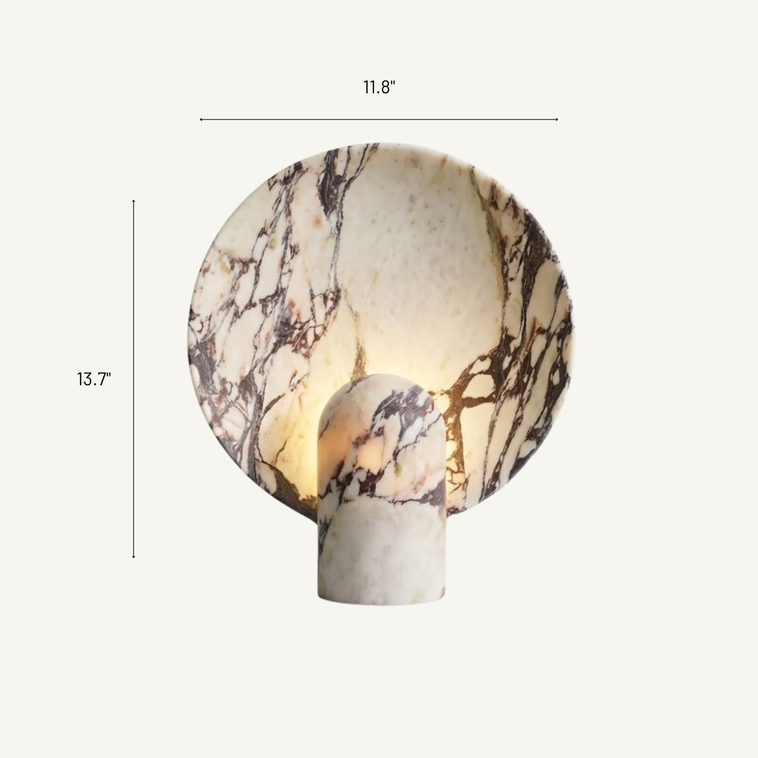 Viola Irregular Marble Table Lamp