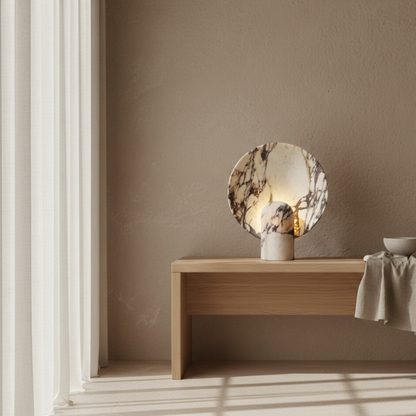 Viola Irregular Marble Table Lamp