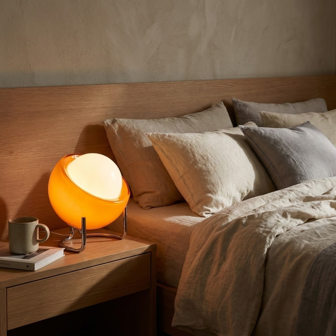 Weimar Bauhaus Glass Globe Table Lamp