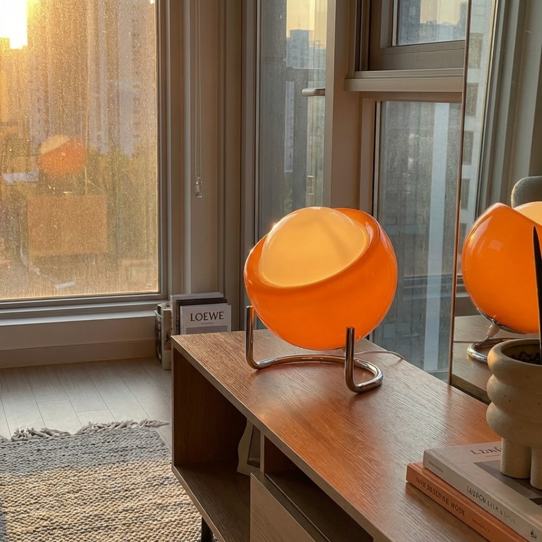 Weimar Bauhaus Glass Globe Table Lamp