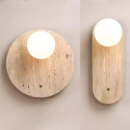 Aurelia Natural Stone LED Wall Sconce